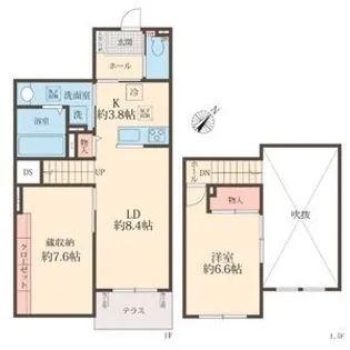 仮)相模原市中央区上溝アパート【1階】の間取り