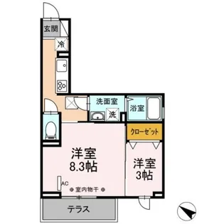 神奈川県相模原市南区旭町【アパート】の間取り
