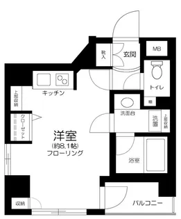 インシティ浜松町【2階】の間取り