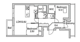 GranDuo経堂14【3階】の間取り