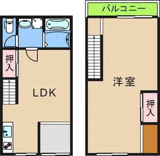大阪府大阪市住之江区柴谷2【一戸建】の間取り