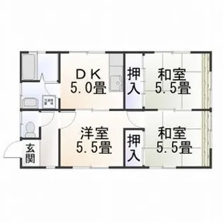 愛知県岡崎市東大友町字位式【一戸建】の間取り