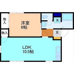 フレグランスふれあい【1階】の間取り