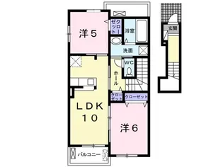 ヴェルドゥーラ A【2階】の間取り