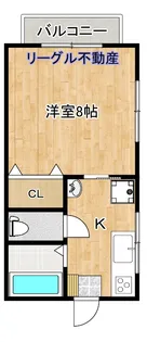 群馬県前橋市幸塚町【アパート】の間取り