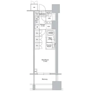コンフォリア渋谷WEST【9階】の間取り
