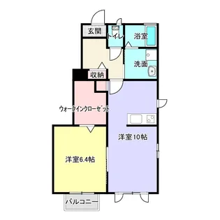 プランドールB棟【1階】の間取り