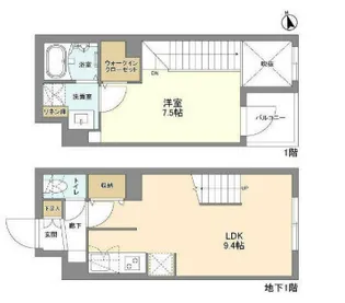 東京都新宿区戸山1【マンション】の間取り