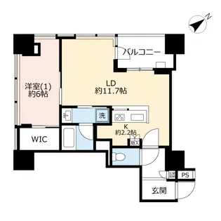 横浜ヴェールタワー【18階】の間取り