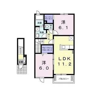 テラスくるみ【2階】の間取り