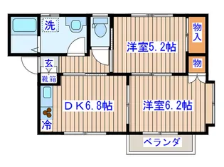 アイエスハイム 2【2階】の間取り