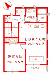 KOMACHI SUITES【2階】の間取り