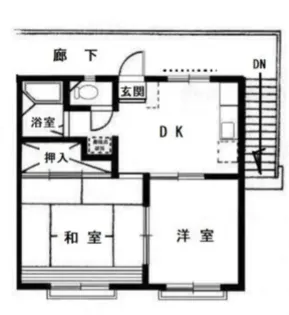 ヒルズヤマモト【1階】の間取り