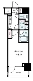 ジェノヴィア新宿御苑グリーンヴェール【11階】の間取り