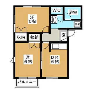 ボヌールM&K【1階】の間取り