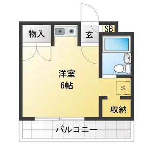 第3丸仙ハイツ【1階】の間取り