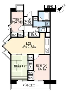 UR浦安マリナイースト21望海の街【2階】の間取り