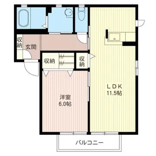 ベルナティオA【1階】の間取り