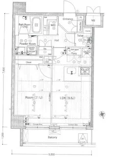 ブライズ品川南DUE【3階】の間取り