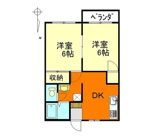 ハイツYUUMA・B【2階】の間取り