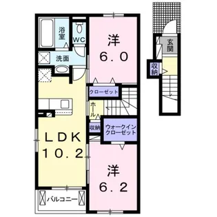 ディリジェントファイブC【2階】の間取り