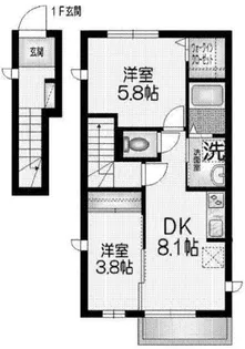 フォレストカントリー3【2階】の間取り