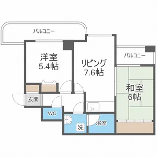 エスティ32【7階】の間取り
