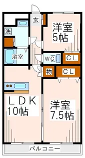 風薫るマンション【3階】の間取り