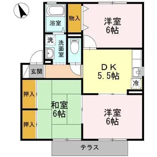 セジュールDX【1階】の間取り