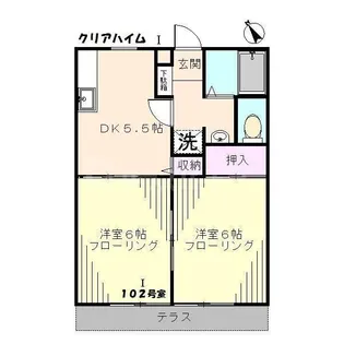 クリアハイムI【2階】の間取り