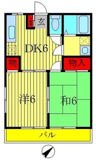 コーポヒロ【1階】の間取り