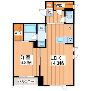 シャーメゾン新寺I【2階】の間取り