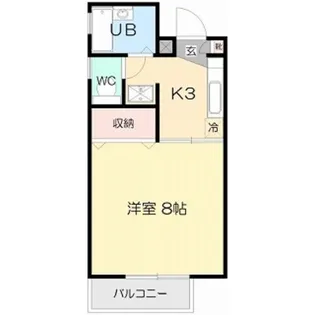 カサス ヴィエント III棟【1階】の間取り