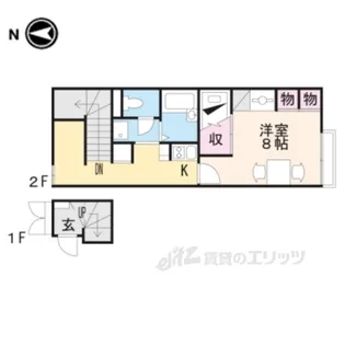 レオパレスワゲンエド【2階】の間取り