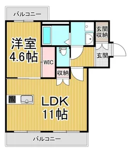 Mica Eleno Kurakuen【3階】の間取り