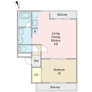 サンアベニュー【1階】の間取り