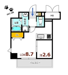 月光鎮守府【11階】の間取り