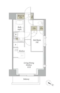 プライムメゾン用賀砧公園【3階】の間取り