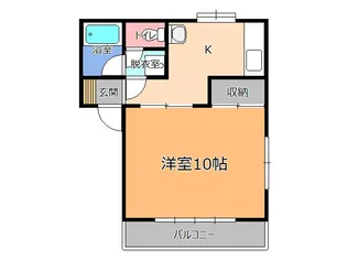 コーポコバヤシI【1階】の間取り