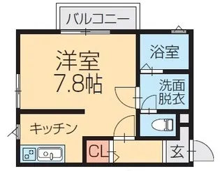 L collection関屋駅前II【2階】の間取り