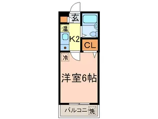 アズロワイヤル門前【3階】の間取り