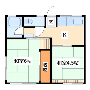 シティハイムオリンピア【1階】の間取り