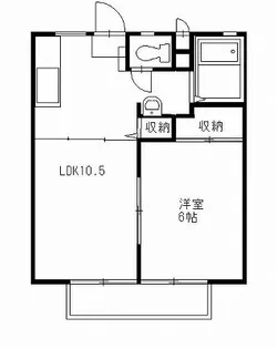 光陽ハイツ【1階】の間取り