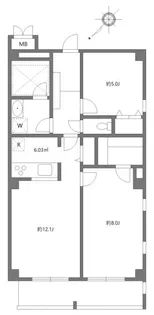 アリカ平井プレッソ【6階】の間取り