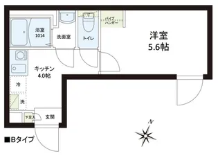 レピュア志村坂上レジデンス【4階】の間取り