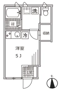 グラシア大井町【1階】の間取り