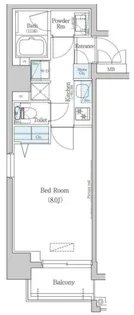 アーバネックス清澄白河II WEST棟【4階】の間取り
