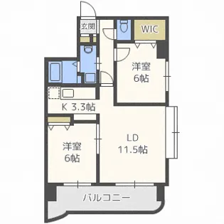 円山ガーデンヒルズ【9階】の間取り
