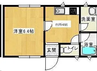 シーパレス【2階】の間取り