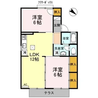 ガーデンハウス A【2階】の間取り